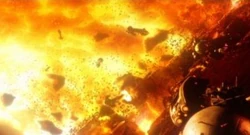 The wormhole weapon destroys Qujaga