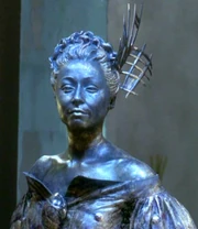 Katralla as a statue