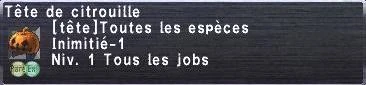 Tête de citrouille