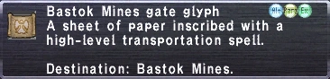Bastok Mines Gate Glyph
