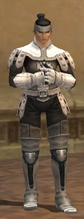 A Hume male in full Cuir Armor