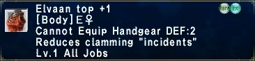 Elvaan Top +1