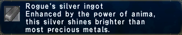 Rogue's Silver Ingot