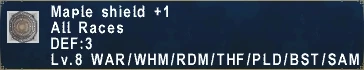 Maple Shield +1