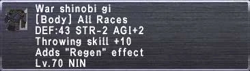 War Shinobi Gi