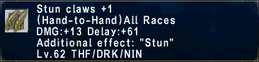 Stun Claws +1