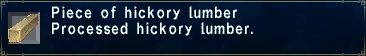 Hickory lumber