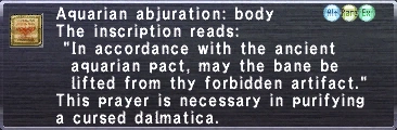 Aquarian Abjuration:Body