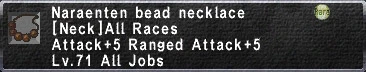 Naraenten bead necklace