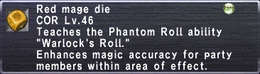 Red Mage die