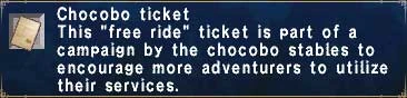 Chocobo Ticket