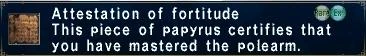 Attestation of Fortitude