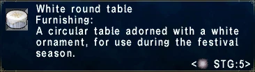 White Round Table