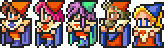 The main cast as Time Mages.