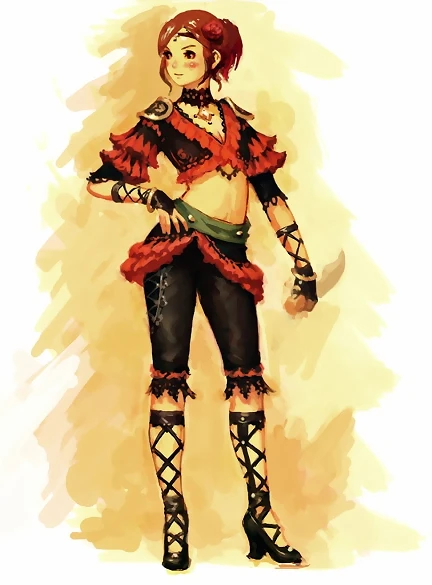 Official Artwork,Female Dancer in Artifact Armor
