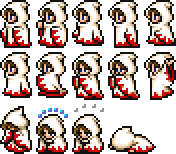 The White Mage in battle