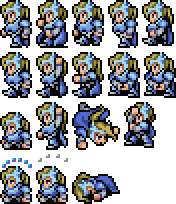 Kain as a Holy Dragoon during a battle