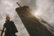 Buster Sword's appearance in Advent Children.