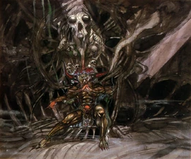 Chaos sitting on his throne