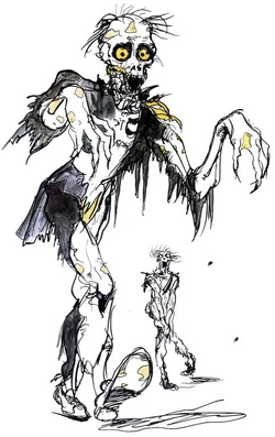 Artwork of a zombie from Final Fantasy II