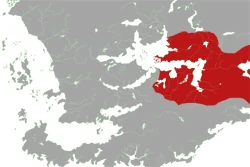 Map of Faerûn highlighting East Faerûn