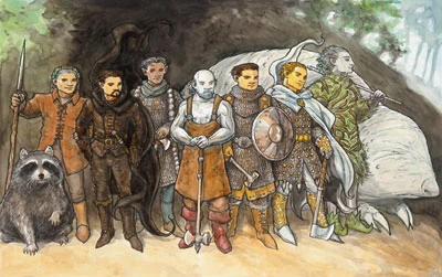 Baervan Wildwanderer (With Chiktikka Fastpaws), Baravar Cloakshadow, Callarduran Smoothhands, Flandal Steelskin, Gaerdal Ironhand, Garl Glittergold, Segojan Earthcaller, Urdlen