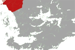 Map of Faerûn highlighting Northwest Faerûn
