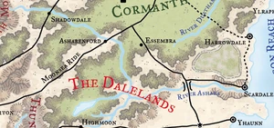 Map of the Ashaba from the map of Faerûn
