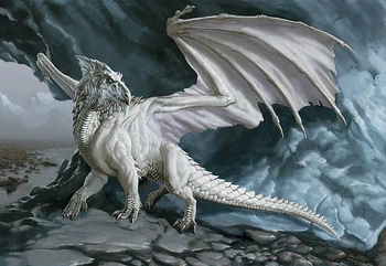 A white dragon