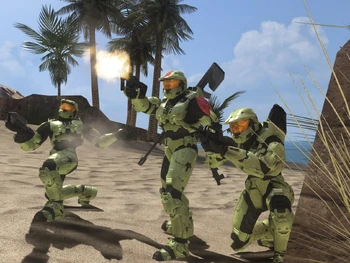 Leonid leading his forces against Remnant troops on Haniball-III