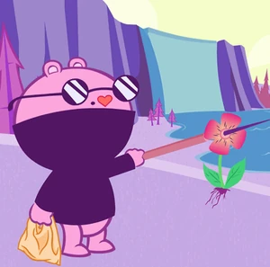 The Mole, who is a blind mole, with a mole on his face