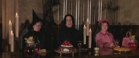 Professors McGonagall, Snape and Umbridge.