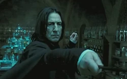 Alan Rickman as Severus Snape in Harry Potter and the Order of the Phoenix.
