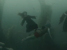 Hermione as Viktor Krum's kidnap victim during the Second Task.