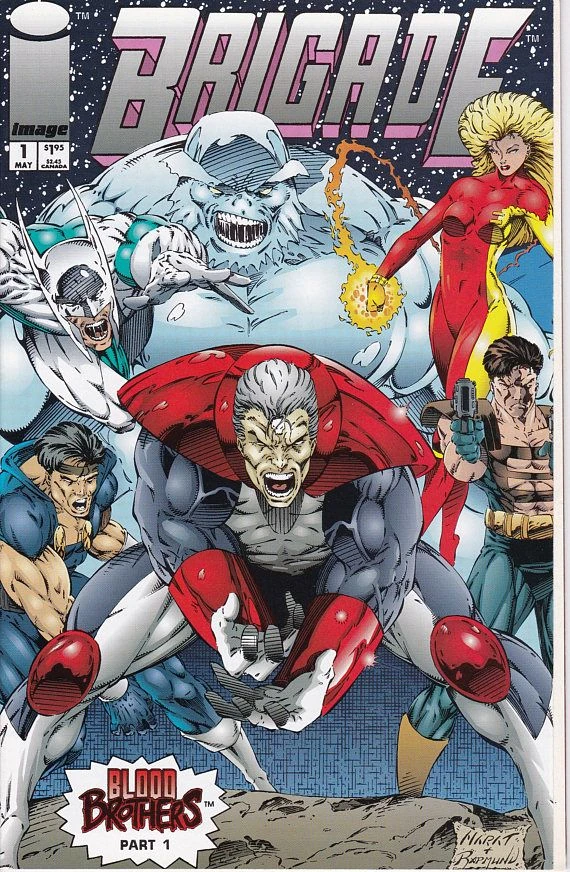 Cover to Brigade #1Art by Marat Mychaels and Norm Rapmund
