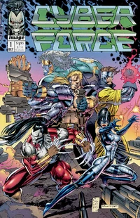 The cover to Cyberforce #1 vol 1.
