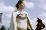 Arya Dröttningu as portrayed by actress Sienna Guillory