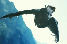 Saphira and Eragon soaring.