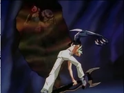 Ragudo Mezegis's strike caused a rift to be torn in the spatial fabric, allowing a brief glimpse into the astral side, and severely damaging Xelloss