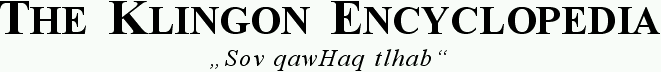 The Klingon Encyclopedia