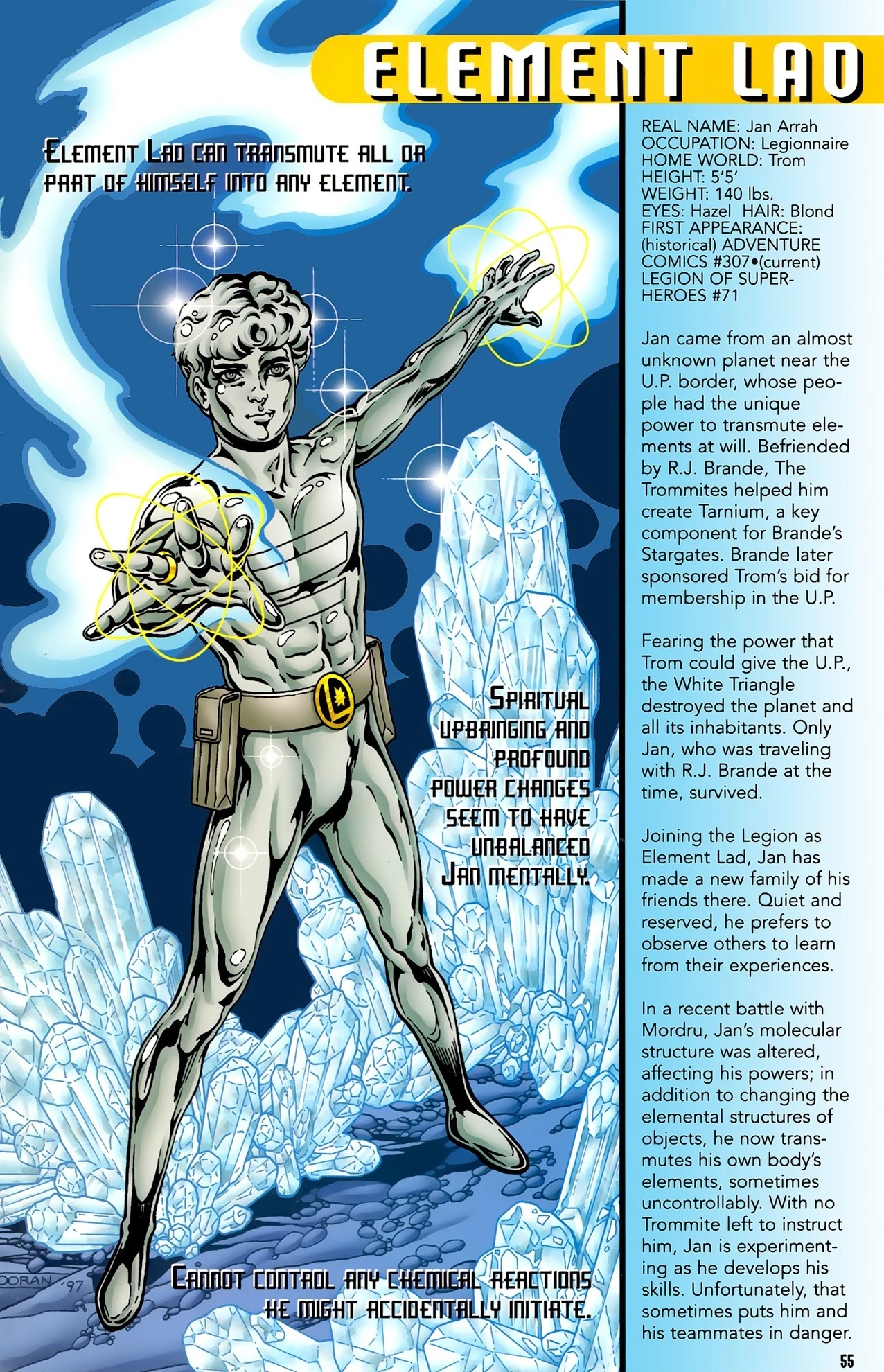 Element Lad of post-Zero Hour continuity.