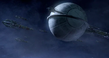 Migrant Fleet as seen in Mass Effect 2.