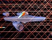 Um die Enterprise wird in ein Netz gesponnen