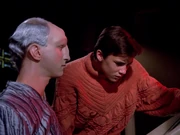 Wesley Crusher und der Reisende.