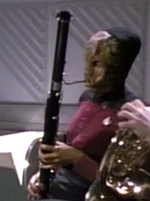 Alien bassoonist