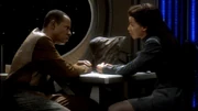 Commander Sisko talks the mirror universe's Jennifer Sisko into joining the Terran Rebellion