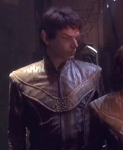 Mestral wearing a standard uniform