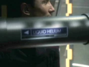 A conduction of liquid helium