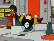Kirk and Uhura appear on Family Guy