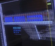 A shematic showing the location of an NX class starship catwalk (highlighted)